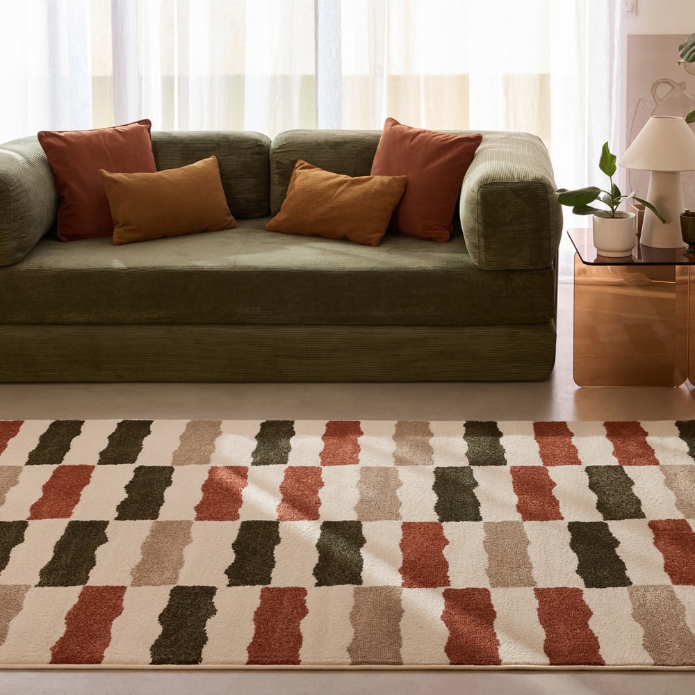 Tapis intérieur rayure retro 100x150 cm — vue 4