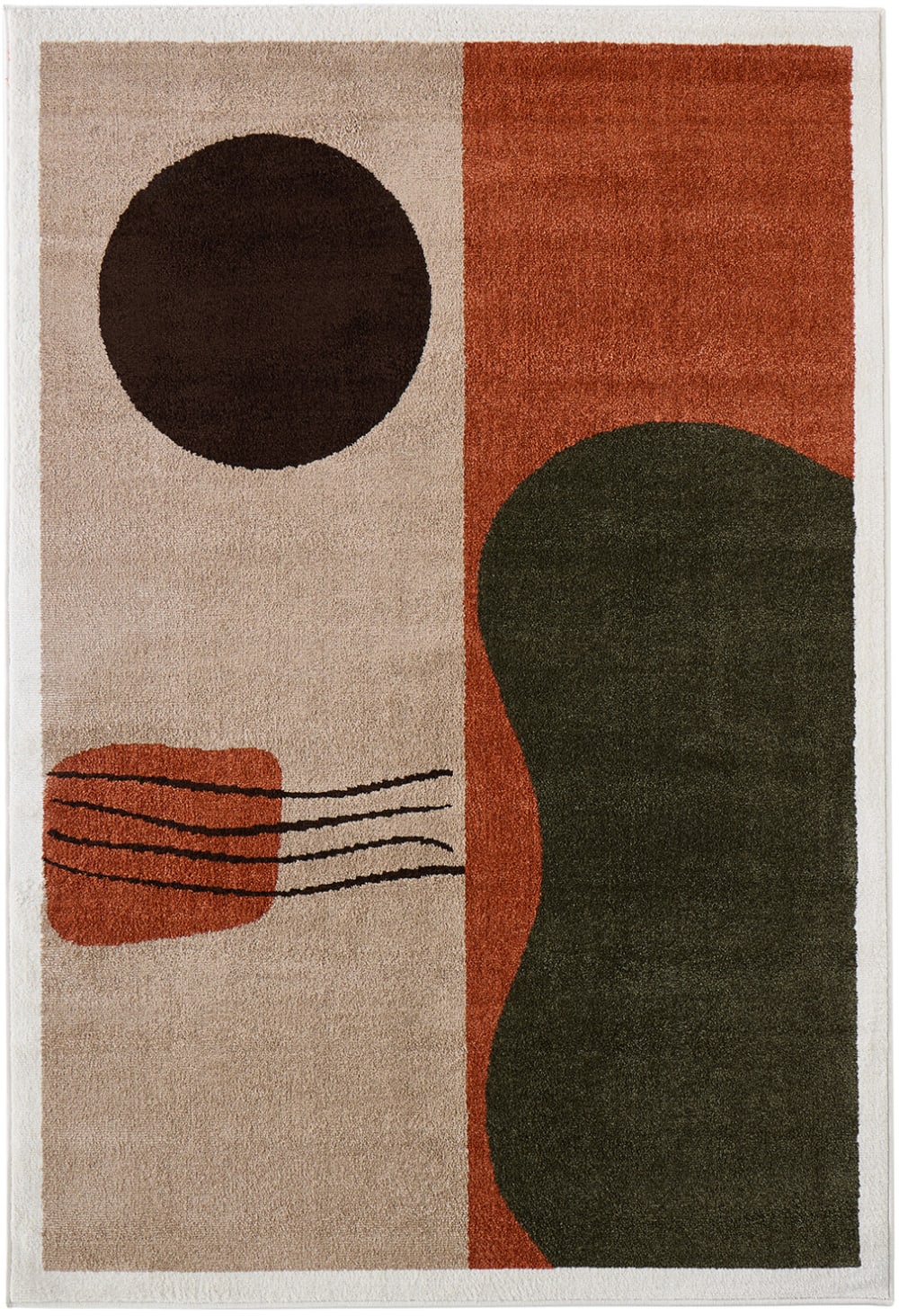 Tapis motif organique 100x150 cm