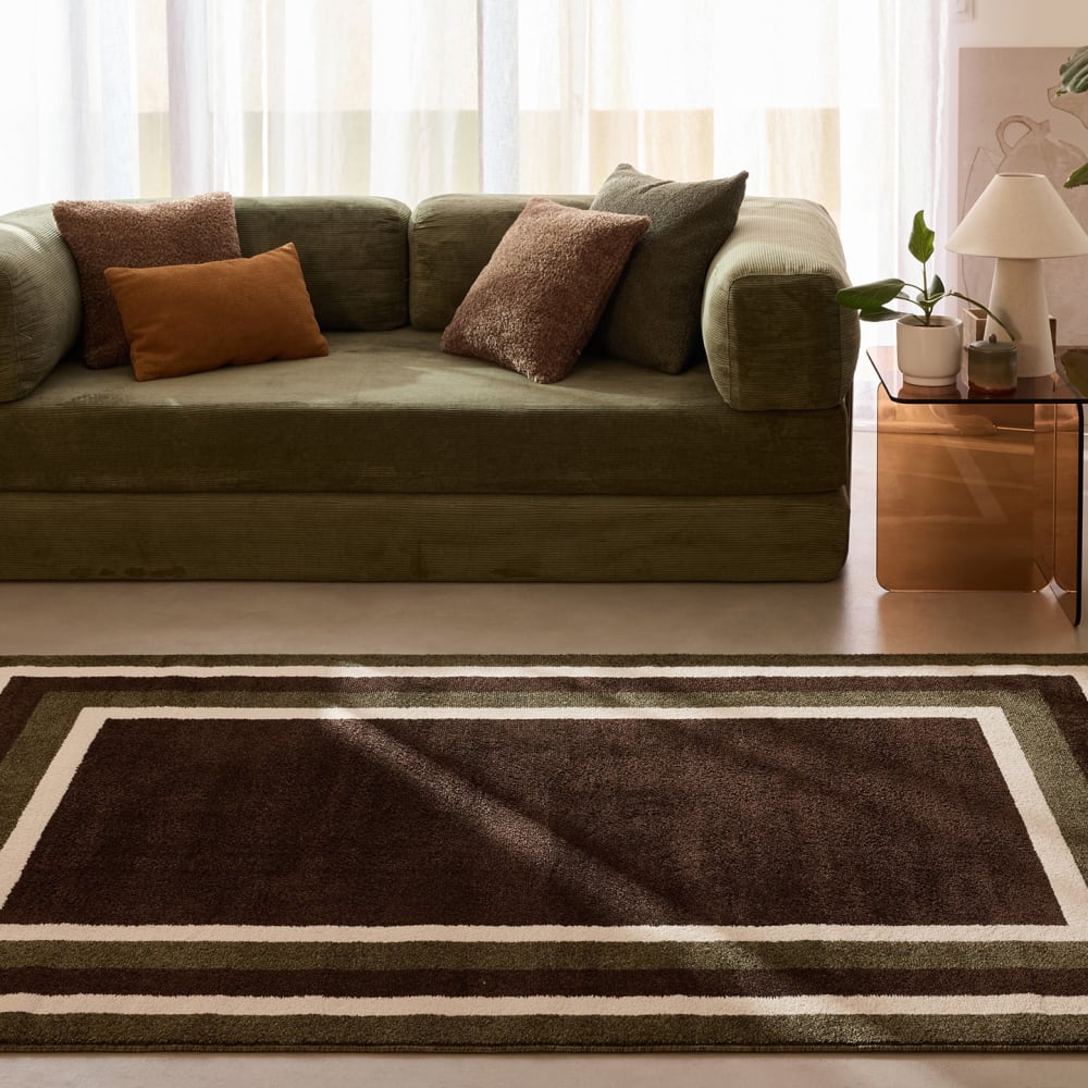 Tapis intérieur graphique rayé 150x220 cm — vue 4