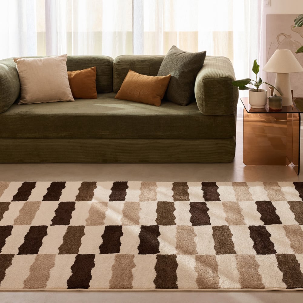 Tapis intérieur rayure retro 100x150 cm — vue 4
