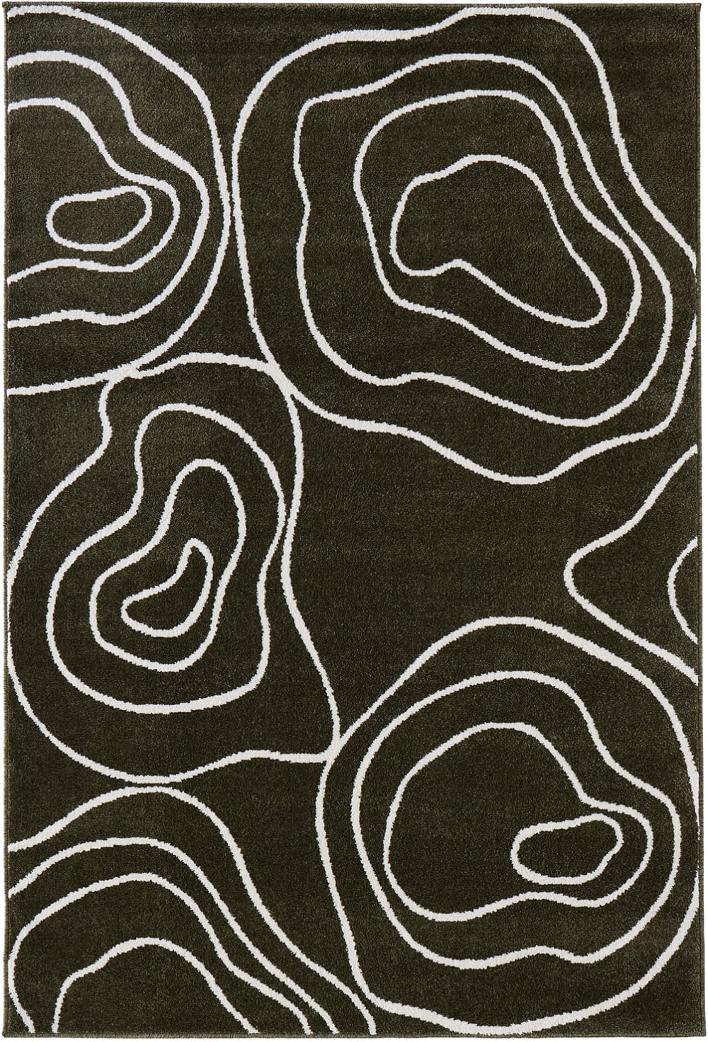 Tapis intérieur à motif abstrait organique 100x150 cm