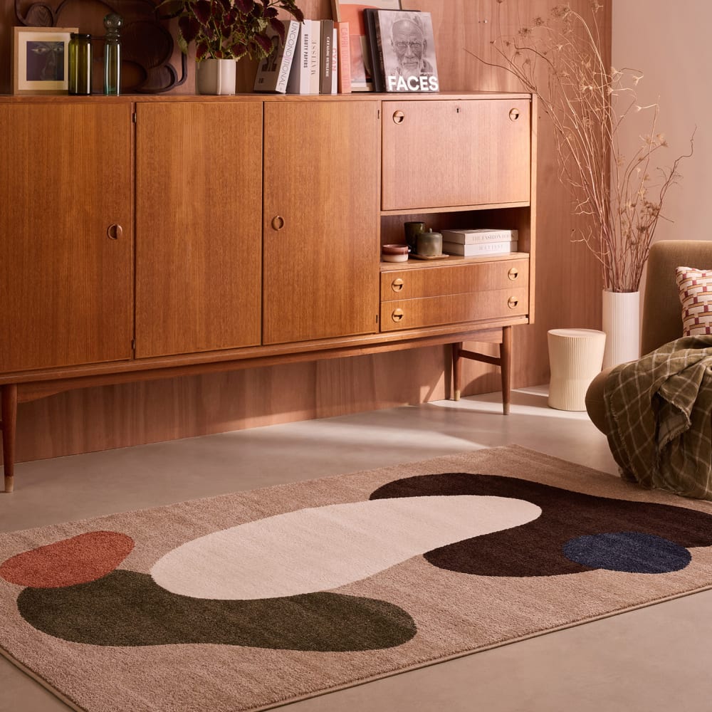 Tapis abstrait multicolore 100x150 cm — vue 4