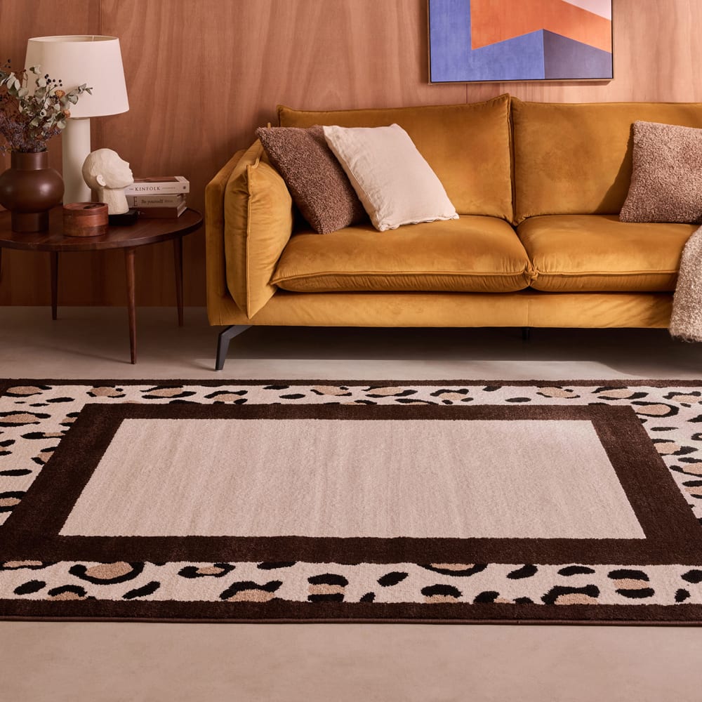 Tapis léopard marron 120x160 cm — vue 4
