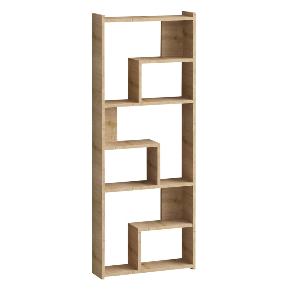 Bibliothèque en bois ''megg'' - 60 x 15 x 150 cm - chêne