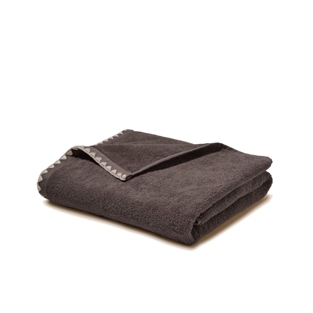Serviette de toilette en coton marron 90x140 cm