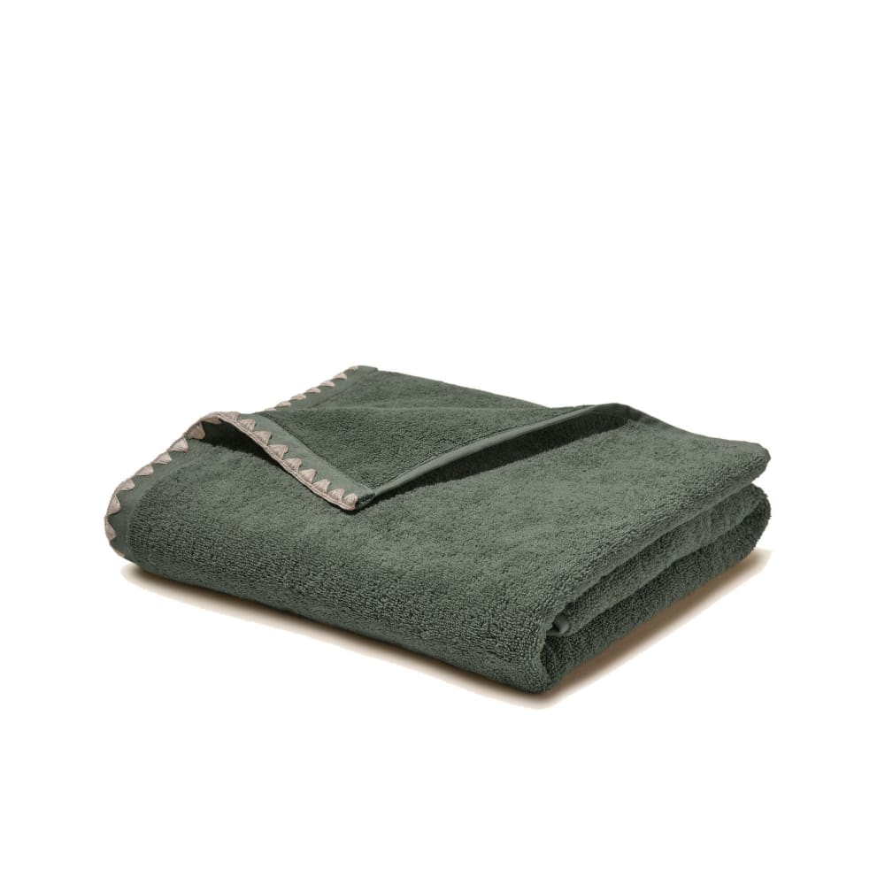 Serviette de toilette en coton vert 90x140 cm