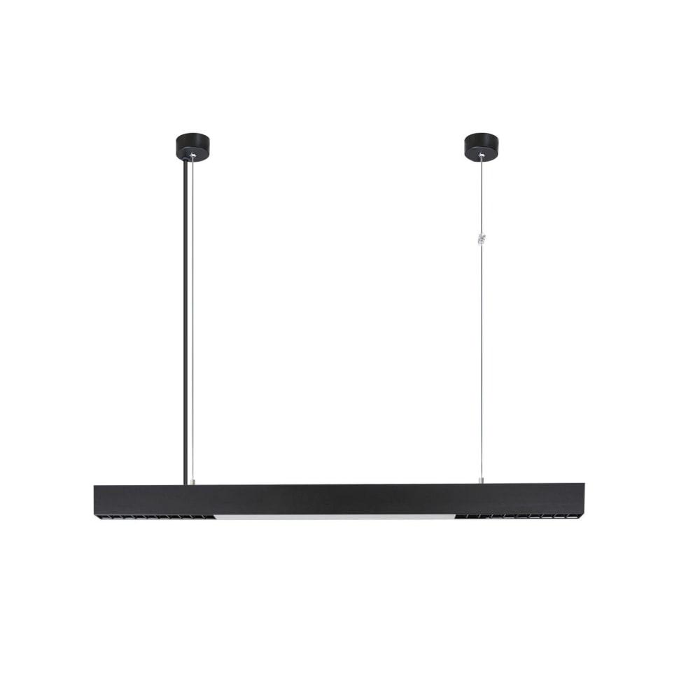 Suspension en aluminium noir 106.5x7.5x3.3cm led