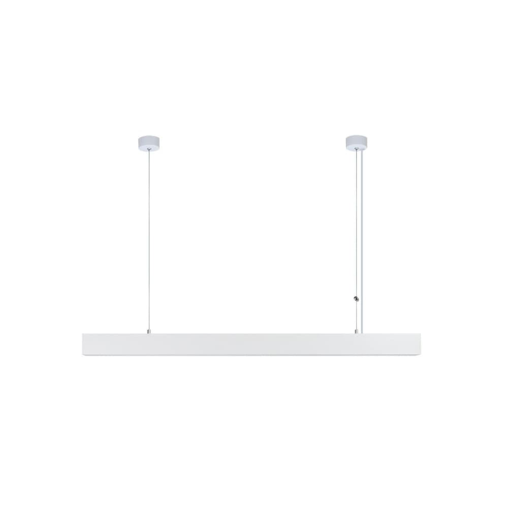 Suspension en aluminium blanc 106.5x7.5x3.3cm led