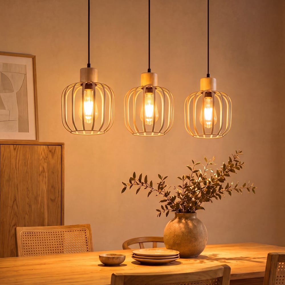 Pendelleuchte Eisen 62x18x145cm grau E27 - Maisons Du Monde
