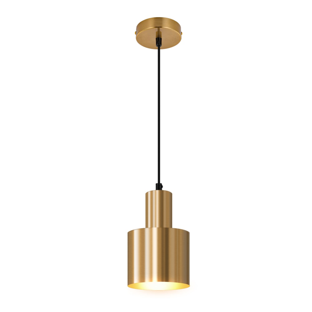 Suspension en fer doré 12x10x143cm e27
