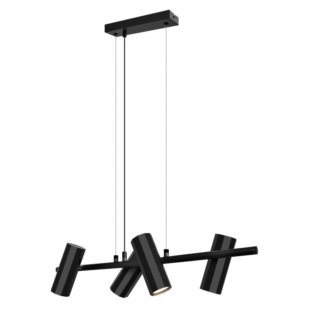 ZMH Pendelleuchte Eisen 66x15x170cm schwarz GU10 - Stahl