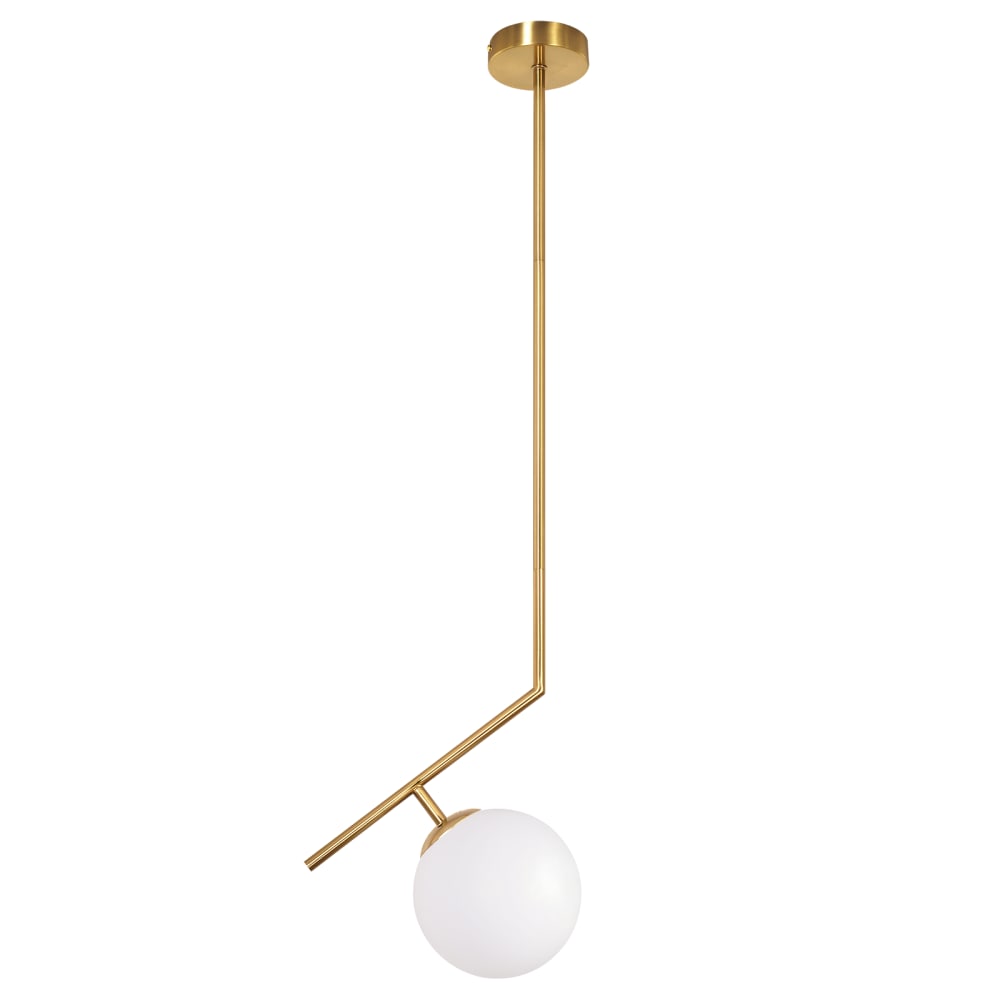 Suspension en fer doré 25x15x90cm g9