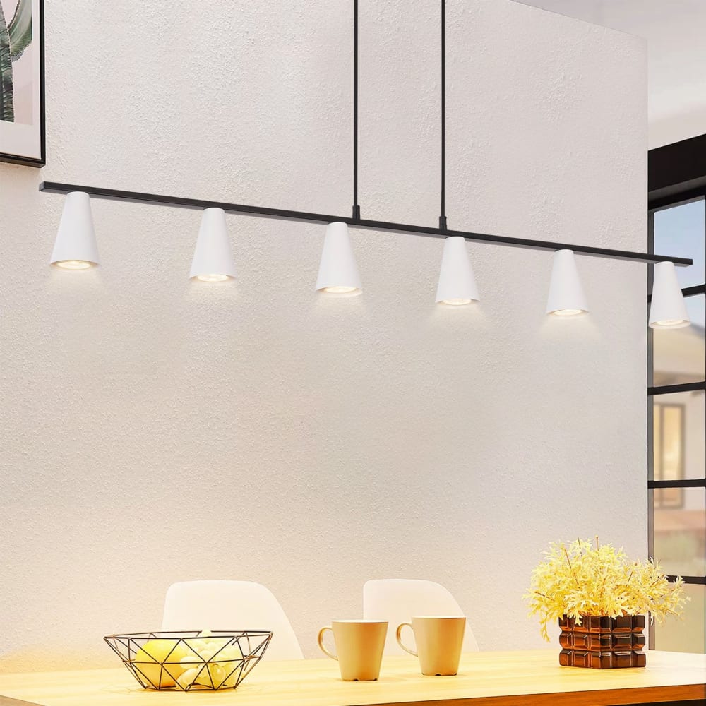 Pendelleuchte Eisen 110x7x160cm weiß GU10 - Maisons Du Monde