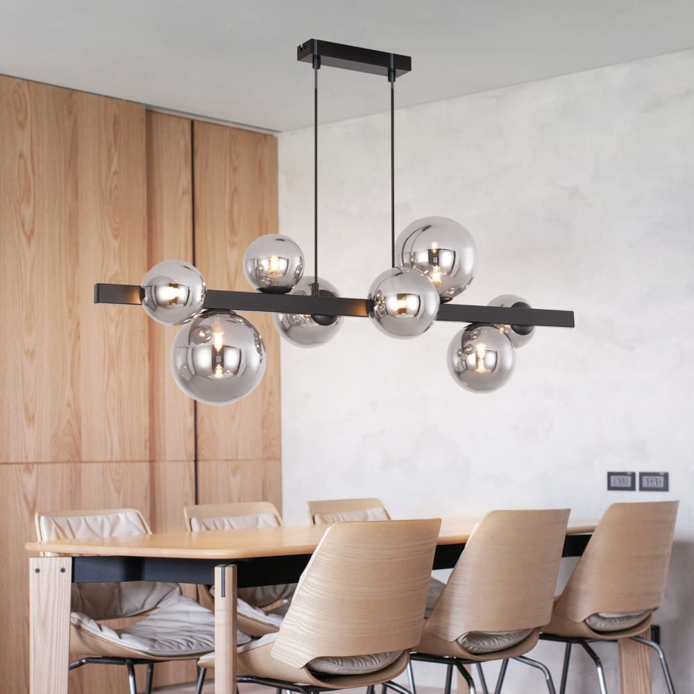 Suspension en fer gris 90x25x160cm g9 — vue 3