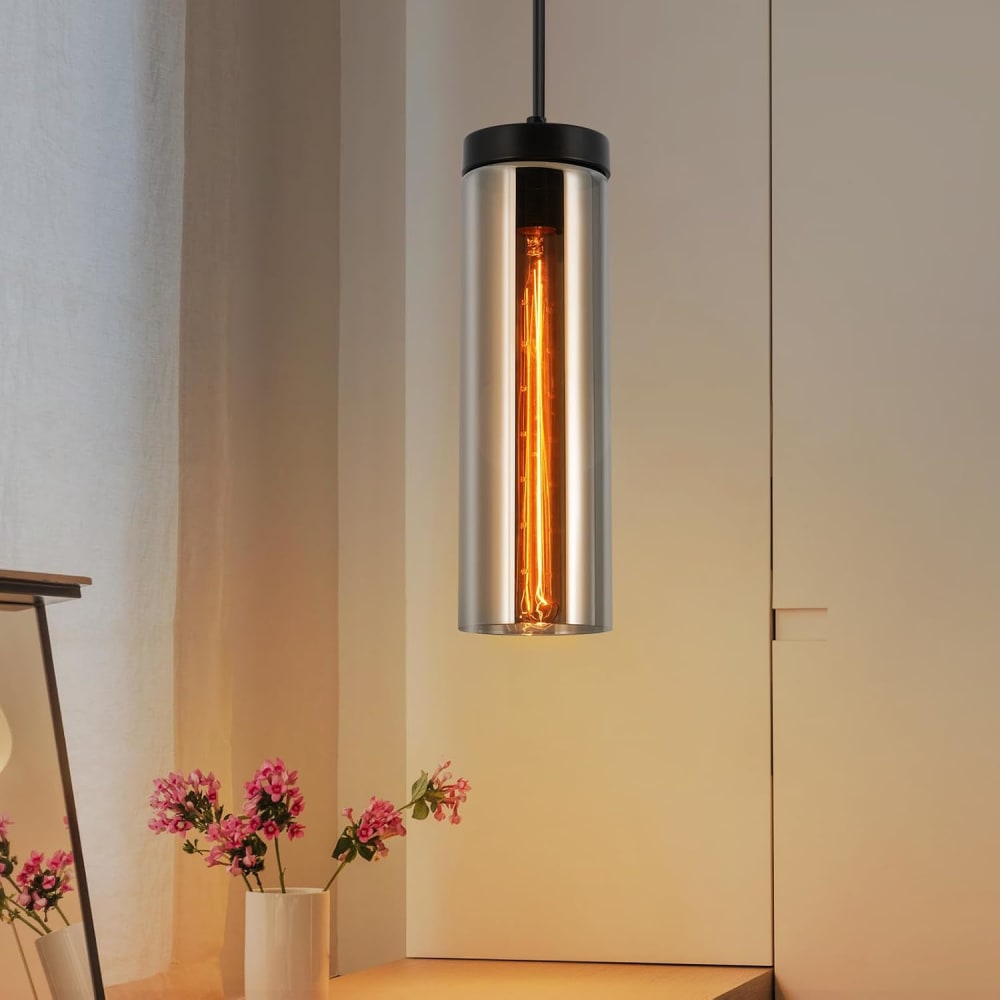 Pendelleuchte Eisen 8x10x120cm schwarz E27 - Maisons Du Monde