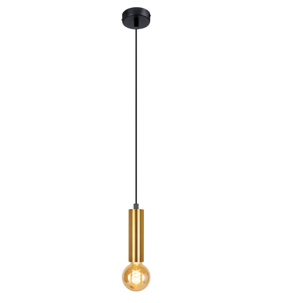 Suspension en fer doré 8x4x120cm e27