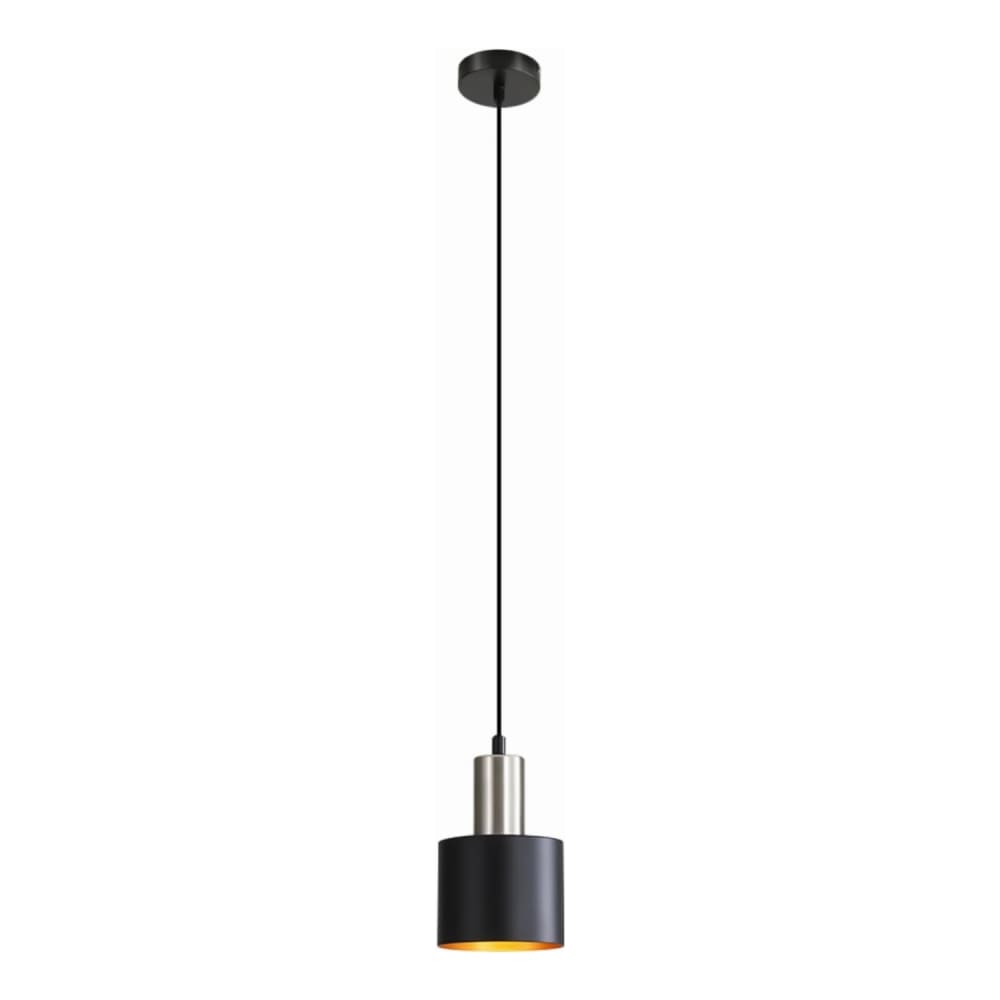 Suspension en fer noir 12x12x173.5cm e27