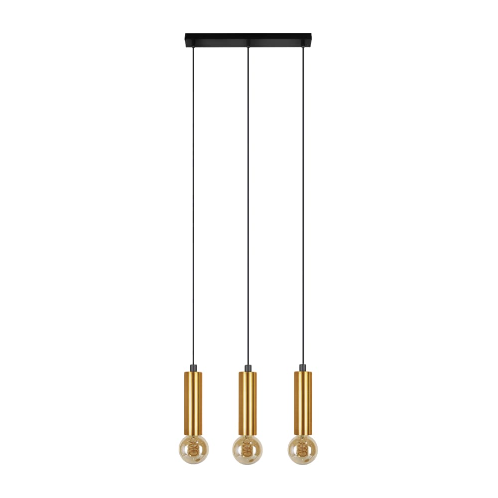 ZMH Pendelleuchte Eisen 46x4x120cm gold E27 - Stahl