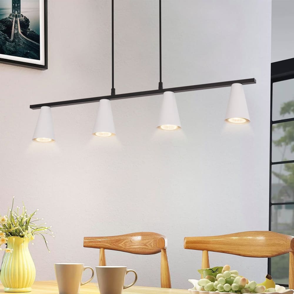 Pendelleuchte Eisen 70x7x160cm weiß GU10 - Maisons Du Monde