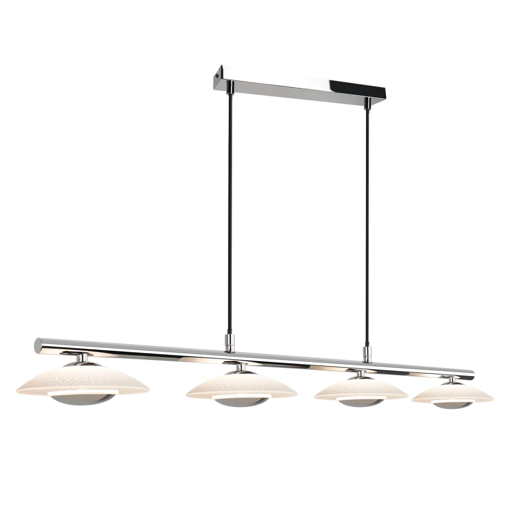 Suspension en fer gris 94x16x134cm led