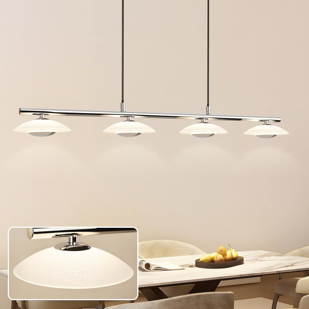 Pendelleuchte Eisen 94x16x134cm grau LED - Maisons Du Monde