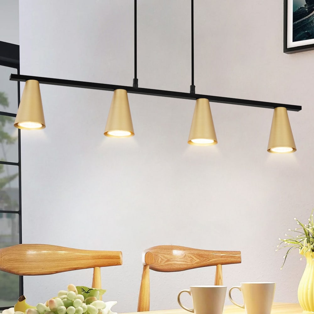 Pendelleuchte Eisen 70x7x160cm gold GU10 - Maisons Du Monde