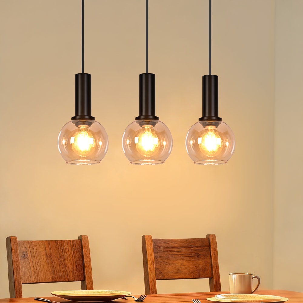 Pendelleuchte Eisen 40x13x145cm schwarz E27 - Maisons Du Monde