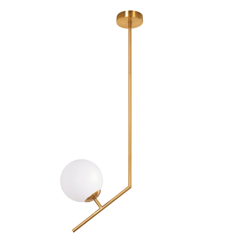 Suspension en fer doré 30x15x80cm g9
