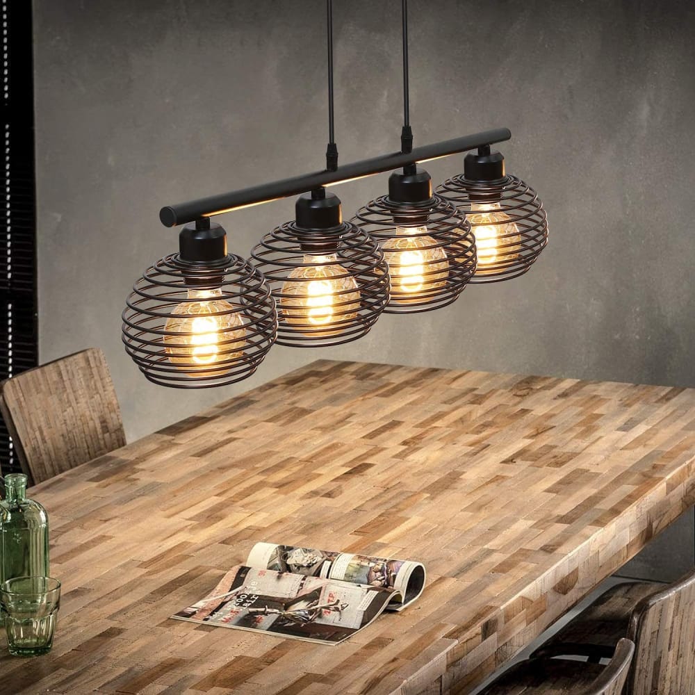 Pendelleuchte Eisen 77x15x142cm schwarz - Maisons Du Monde