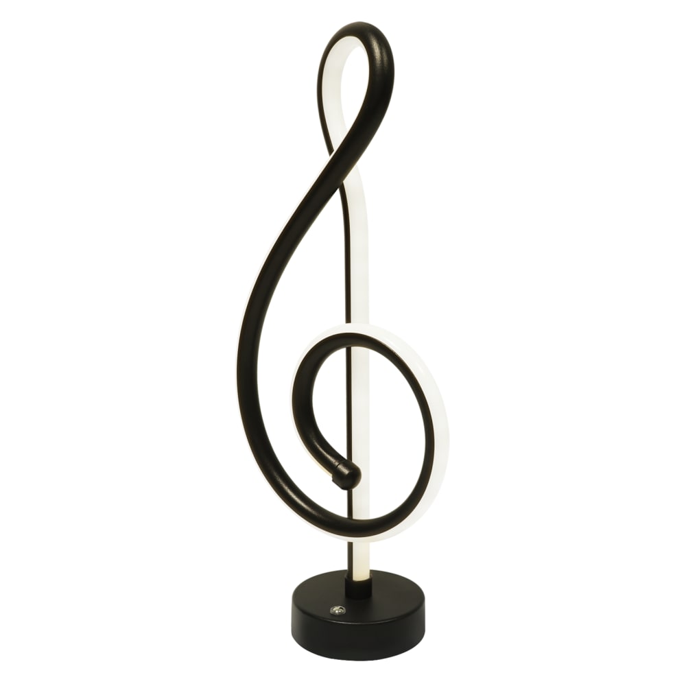 Lampe de table en fer noir 38.5x16.5x2.5cm led