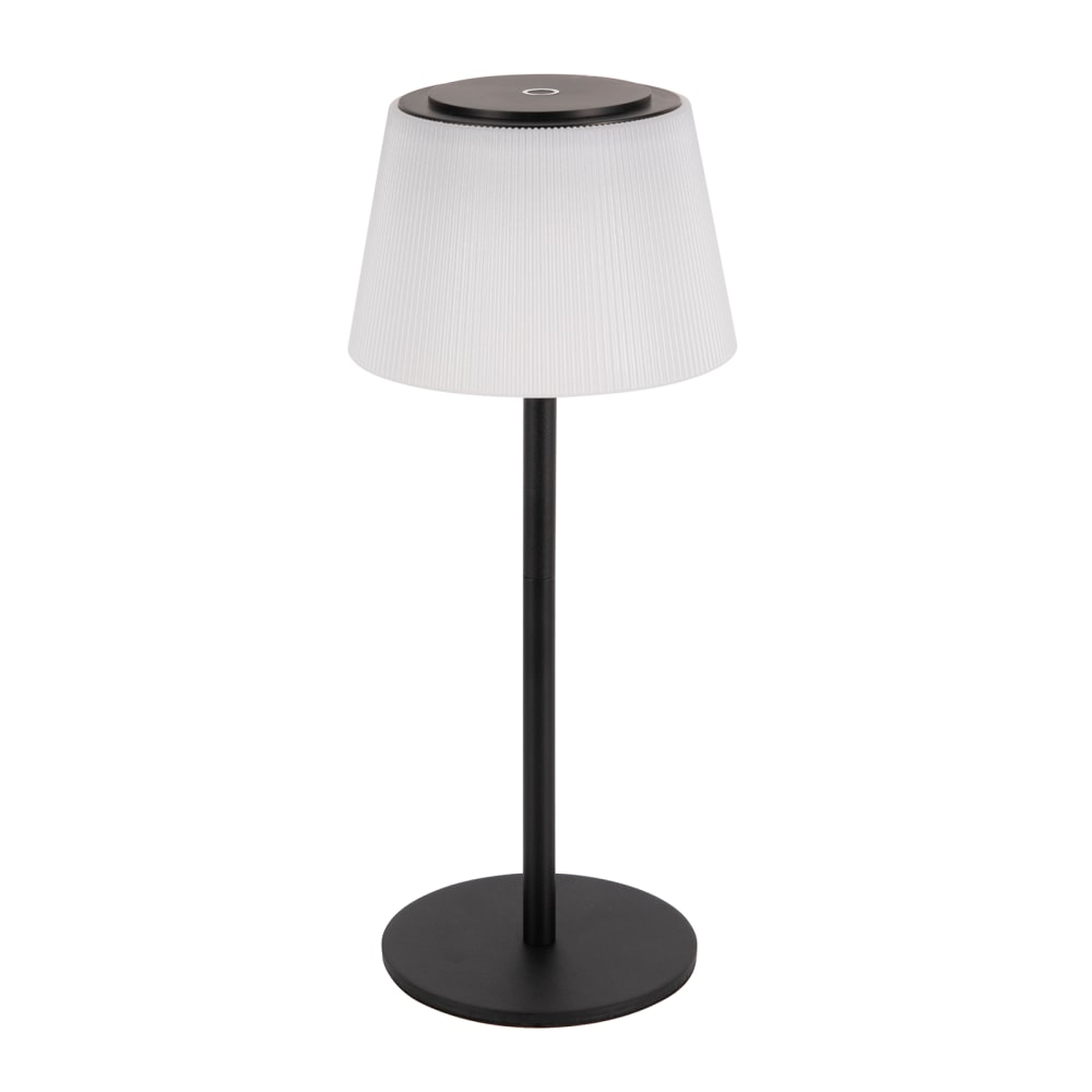 Lampe de table en fer noir 13x13x30.5cm led