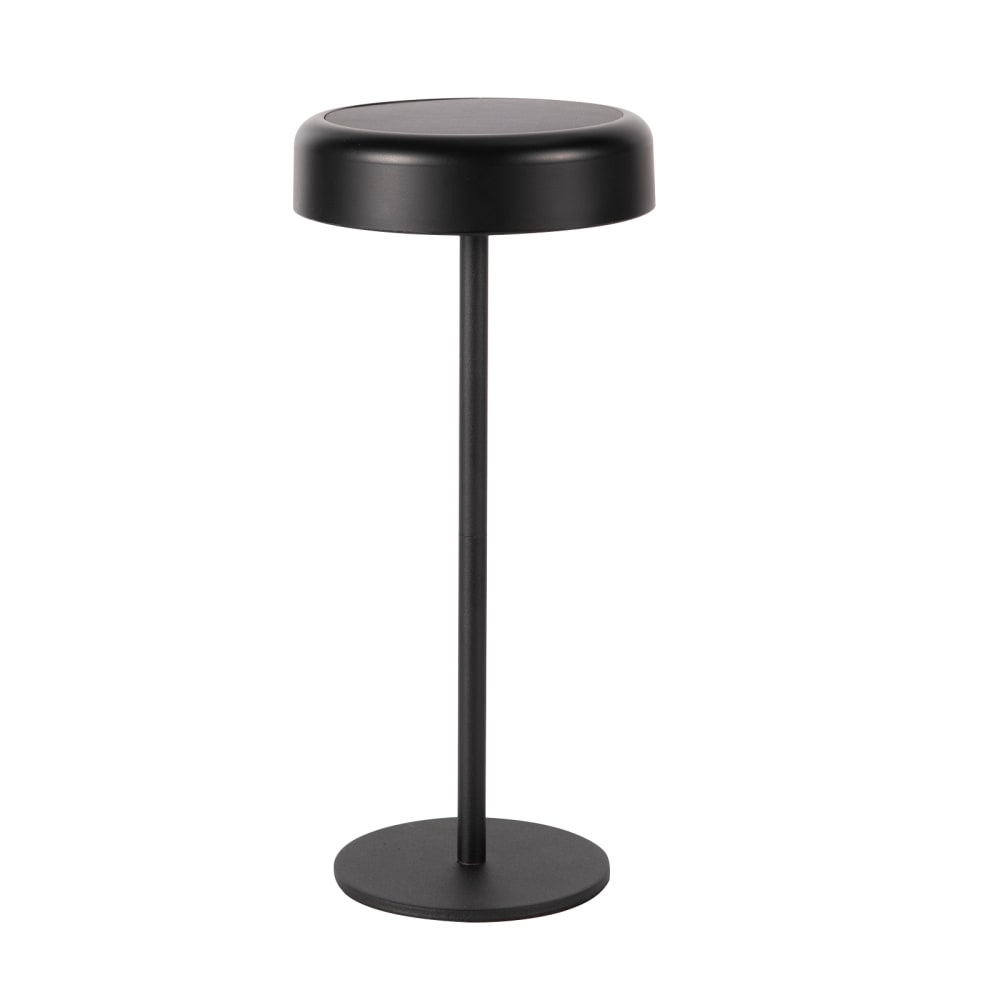 Lampe de table en fer noir 14x14x30cm led