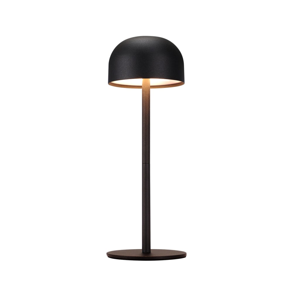ZMH Tischlampe Eisen 9x9x25cm Schwarz LED Schwarz Stahl
