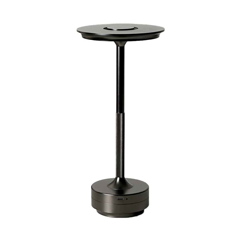 Lampe de table en aluminium noir 27x12.8x12.8cm led