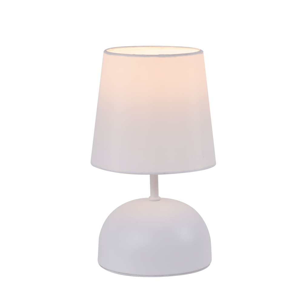 Lampe de table en fer blanc 14x14x24.5cm e14