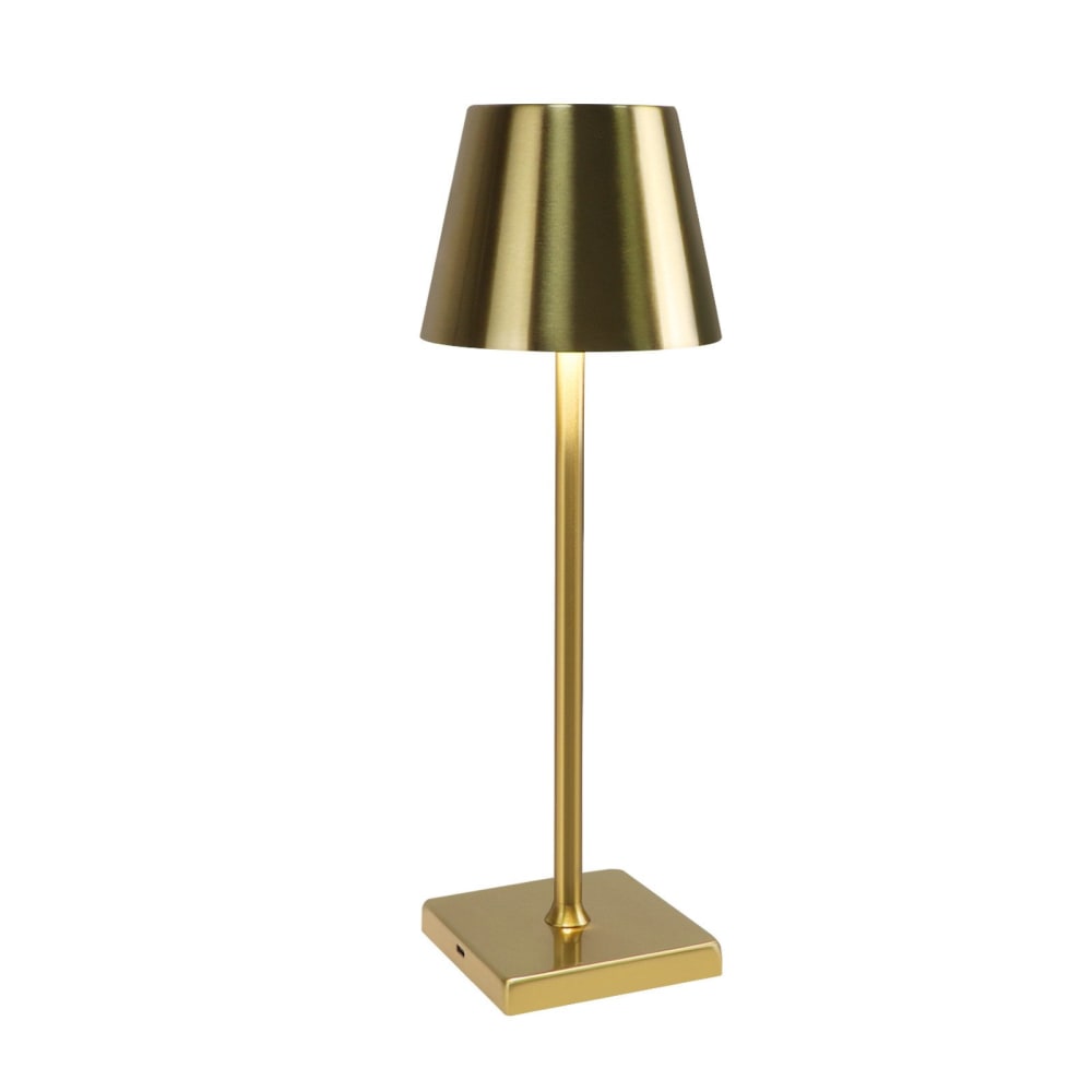 Lampe de table en fer doré 35.5x11.9x10cm led