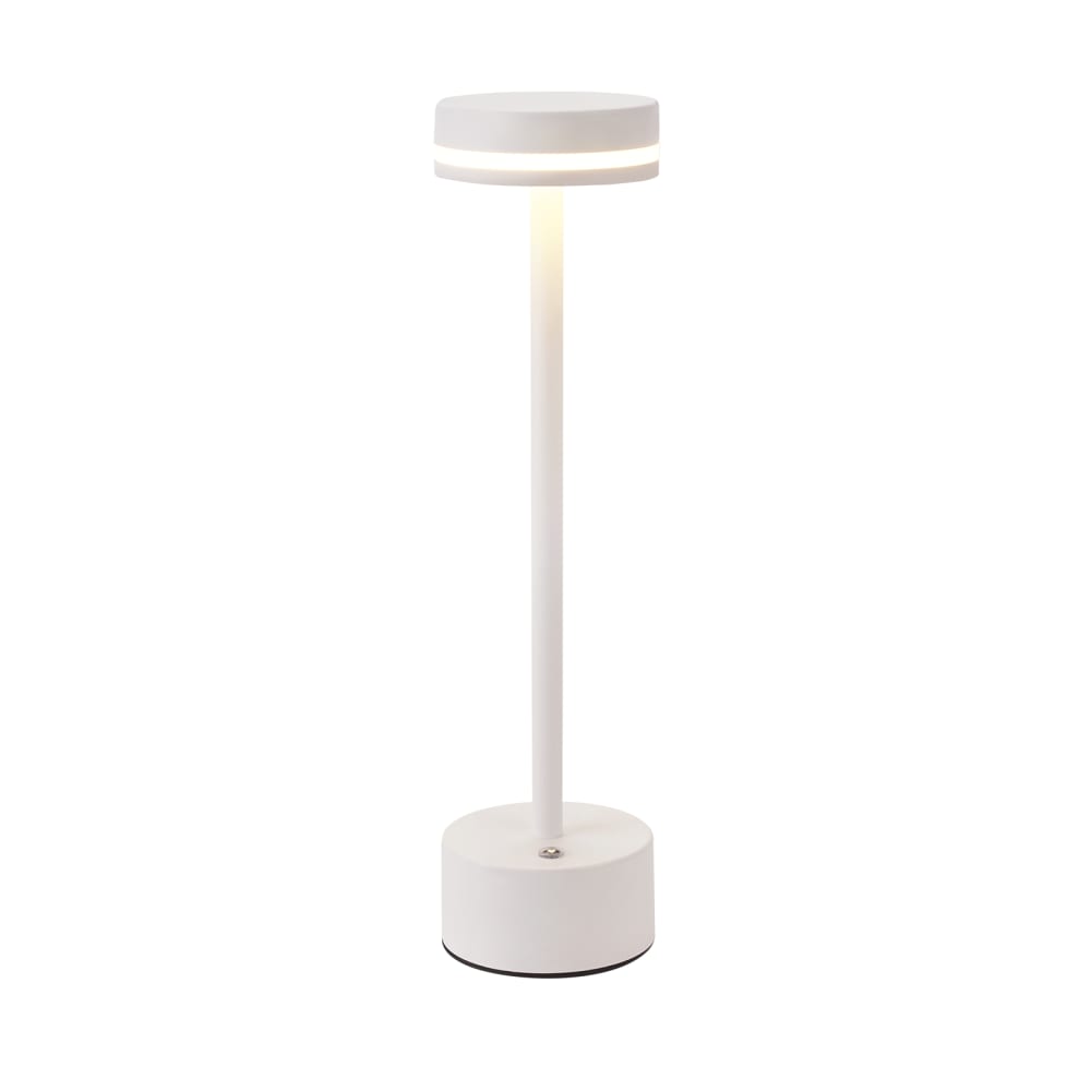 Lampe de table en fer blanc 8x8x31.5cm led
