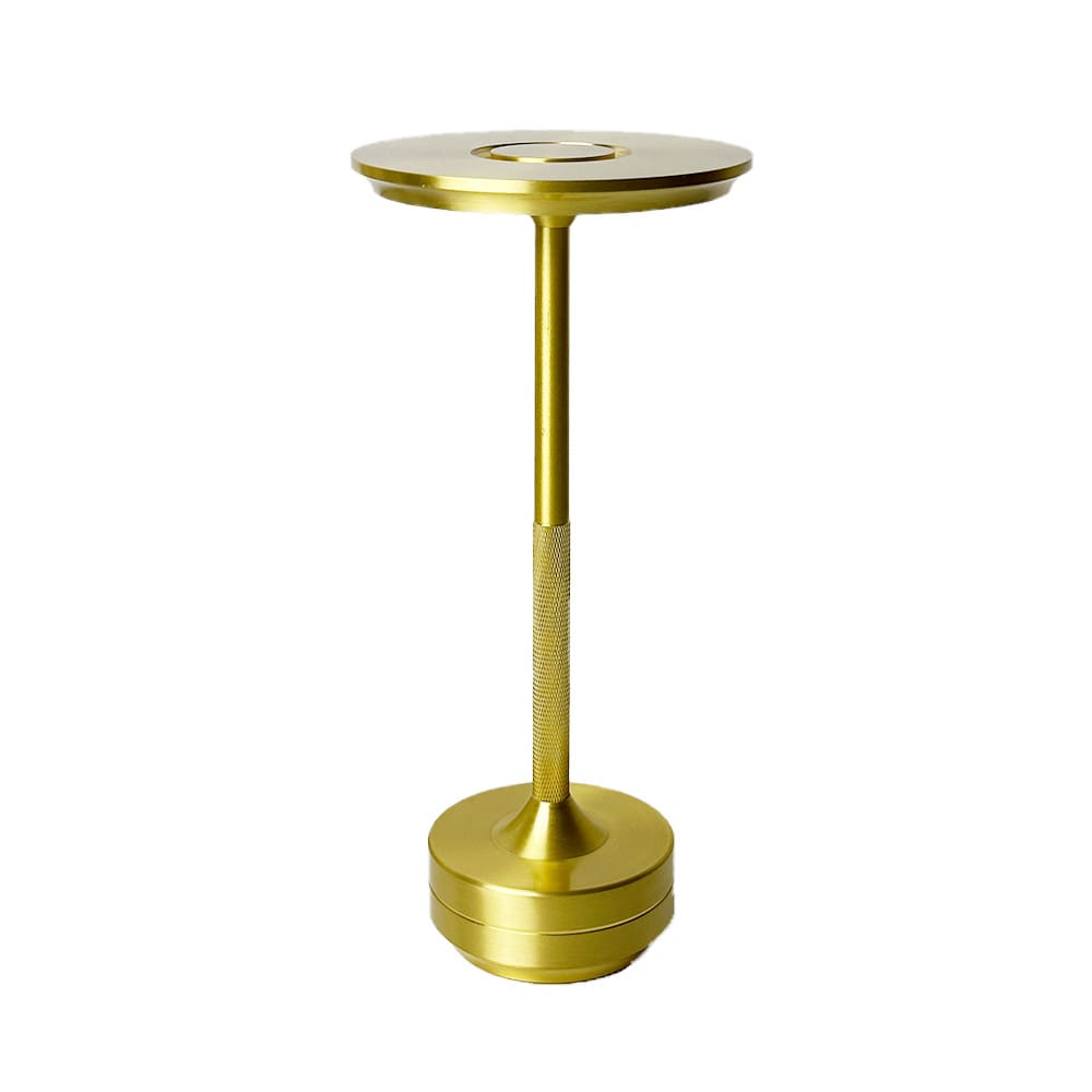 Lampe de table en aluminium doré 27x12.8x12.8cm led