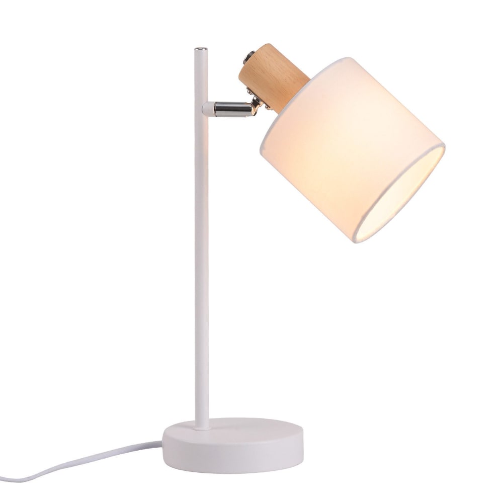 Lampe de table en fer blanc 17x12x35.5cm e14