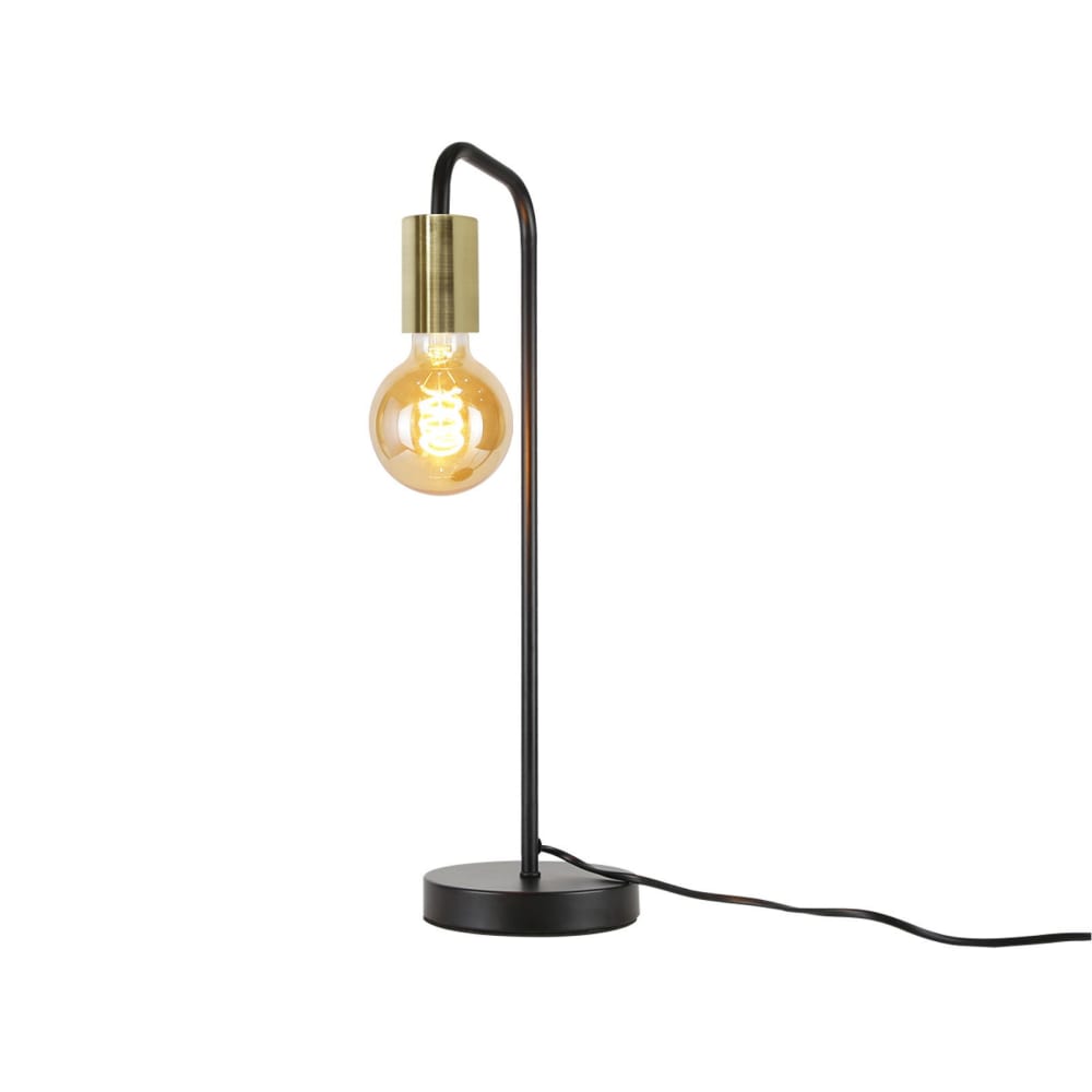 Lampe de table en fer noir 21.5x48.5x14cm e27