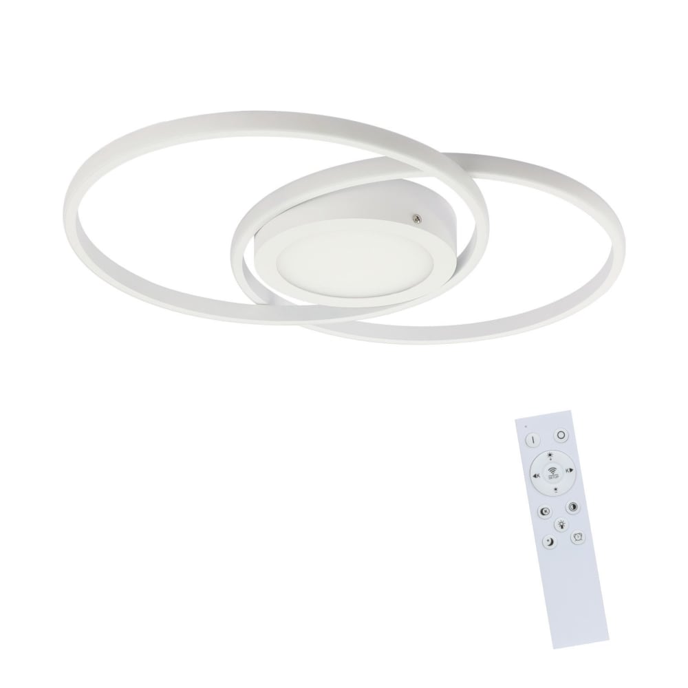 Plafonnier en aluminium blanc 47.4x33.2x4cm led 48w