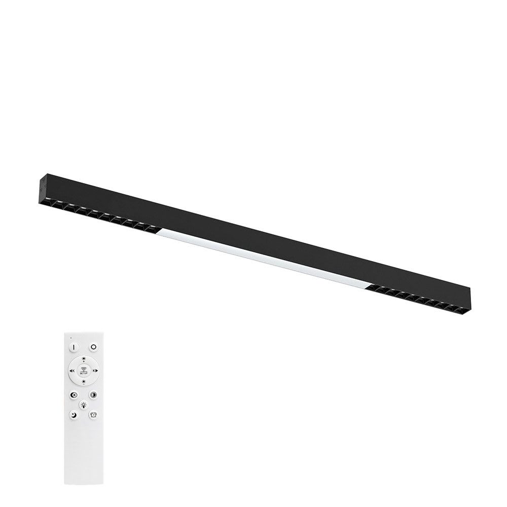 ZMH Deckenleuchte Aluminium 106.5x5.2x3.3cm Schwarz LED 32W style modern Schwarz Aluminium