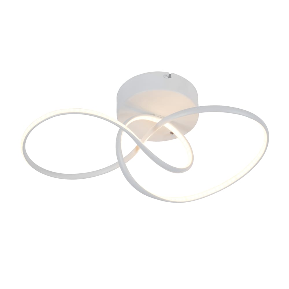 Plafonnier en fer aluminium blanc 41x19.5x16.5cm led 24w