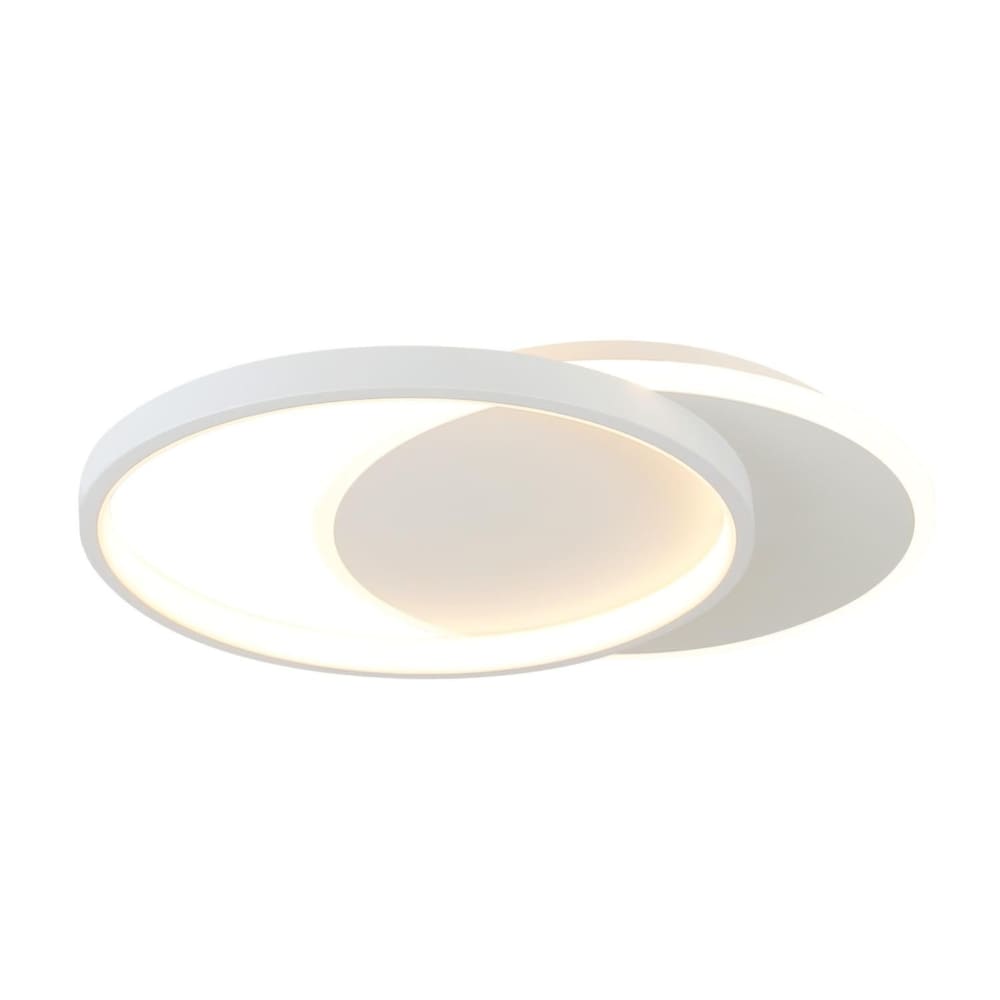 Plafonnier en fer aluminium blanc 40x30x6cm led 35w