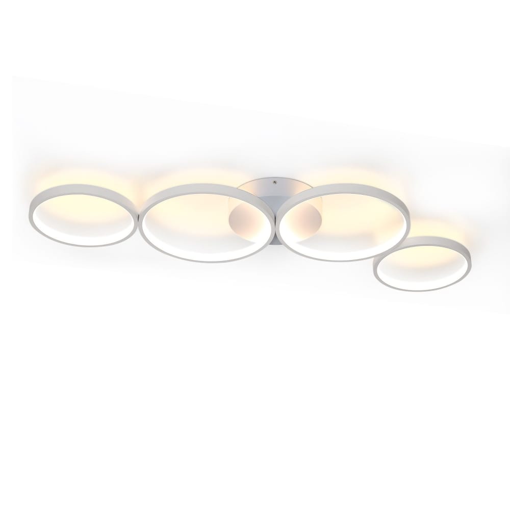 Plafonnier en fer aluminium blanc 100x35.5x5.8cm led 56w