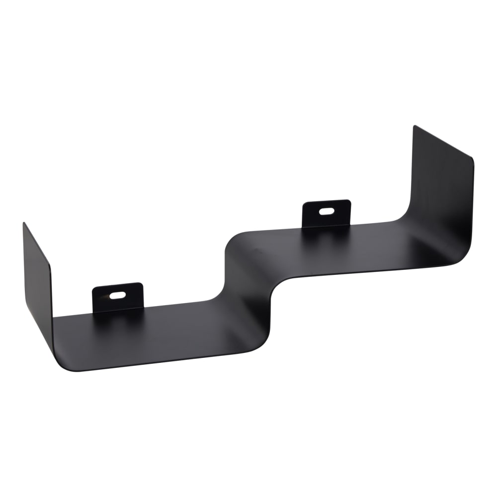 Étagère murale en acier 2 niveaux métal noir 13 x 12