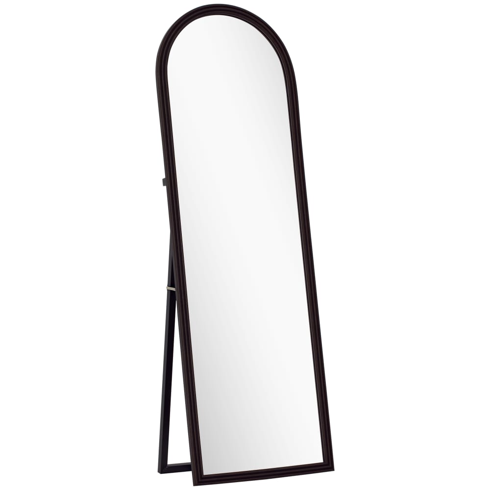 Miroir de sol arqué pleine longueur 53,3 x 162,5 cm en verre marron