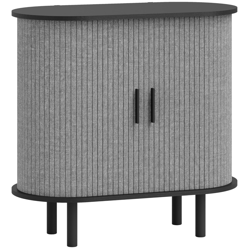 Buffet salon 2 portes coulissantes bois gris Buffet salon 2 portes coulissantes bois gris