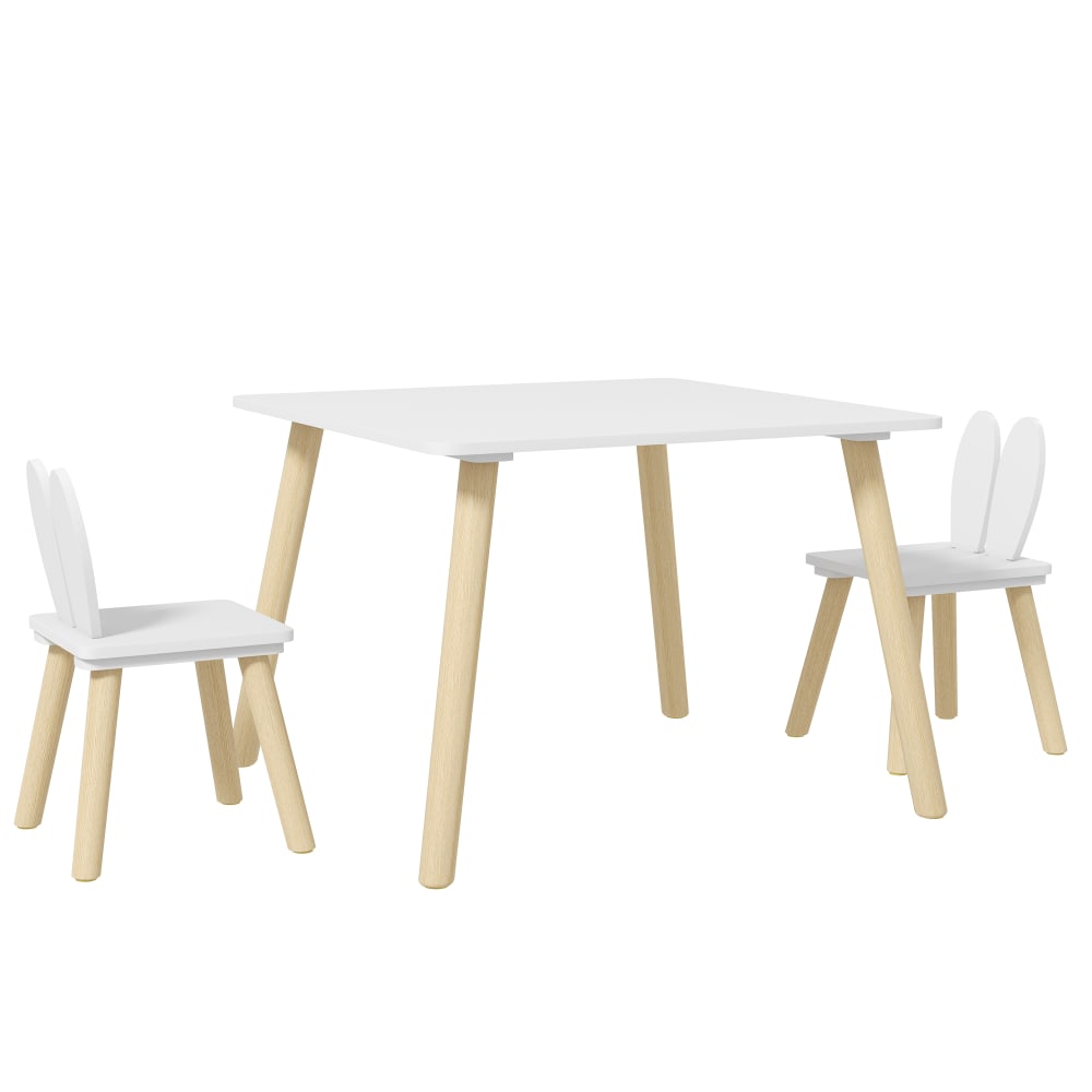 Table et chaises enfant design scandinave bois pin blanc Table et chaises enfant design scandinave bois pin blanc