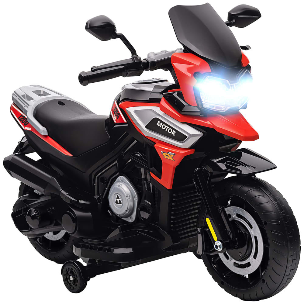 Moto électrique enfants 18-36 mois pp et métal rouge